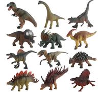 DxxD Dinosaurios Juguetes para Niños de 3 4 5 6 7 8 años, 12 Piezas Dinosaurios Figuras con Tiranosaurio Rex Velociraptor Triceratops, Juguete Dducativos Regalo de Cumpleaños para Niños Niñas