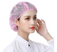 DXYAKY Gorro de cocinero elástico, unisex, 6 piezas, para cocina, gorro de chef, servicio de alimentos, redes para el cabello, redecilla ajustable, Rosa, Talla única
