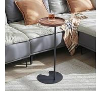 DXYDZSWD Mesa Auxiliar de sofá de Madera de Nogal, mesita de Noche Decorativa de Tipo C Extremadamente Estrecha y movible, for Sala de Estar, balcón y habitación de Hotel(35x70cm)