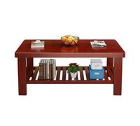 DXYDZSWD Mesa auxiliar, mesa auxiliar de madera maciza para sala de estar, mesa rectangular de ocio/mesa de comedor, para dormitorio/estudio (D, 120 x 60 x 50 cm)