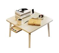 DXYDZSWD Mesa auxiliar plegable, mesa de comedor pequeña, mesa de escritorio simple, mesa de estudio, mesa de laptop, mesa de camping portátil al aire libre (60 cm) (B, altura 35 cm)