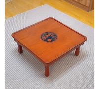 DXYDZSWD Mesa Cuadrada Plegable de Madera de Estilo japonés, Ideal for Tatami, for Sentarse en el Suelo, Dormitorio, ventanal o salón de té.(60cm/23.6in)