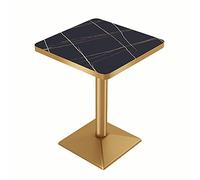 DXYDZSWD Mesa de Comedor Cuadrada, Mesa de negociación nórdica, Ideal for exhibiciones Informales, Bares, recepción, cafeterías y teterías (60 x 60 x 75 cm)(A)