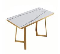 DXYDZSWD Mesa de Comedor nórdica de Estilo Industrial for exposiciones Informales, recepción, cafeterías y teterías (120 x 60 x 75 cm)(B)