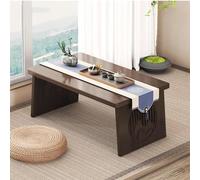 DXYDZSWD Mesa de comedor plegable, mesa baja cuadrada multifuncional de bambú de estilo japonés, para sentarse en el suelo, dormitorio, ventana bahía (B,31.5 x 15.7 x 11.8 pulgadas)