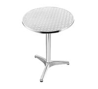 DXYDZSWD Mesa de Comedor Redonda, Mesa de Centro Comercial de aleación de Aluminio, for Bar de exhibición Informal, recepción, cafetería, Tienda de té con Leche(A)