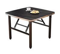 DXYDZSWD Mesa plegable, mesa de comedor cuadrada para el hogar, mesa de centro, mesa de estudio, mesa de picnic portátil al aire libre, mesa de té pequeña (60 x 60 x 53 cm) (A)
