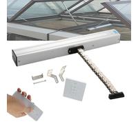 DXYQXL Abreventanas automático con mando a distancia, interruptor silencioso, carrera ajustable para tragaluces, invernaderos, rejillas de ventilación de techo, solución de ventilación eficiente