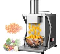 DXYQXL Cortador eléctrico de alimentos - Picador automático de verduras de 200 W con 5 cuchillas para uso doméstico y comercial, ideal para cortar patatas, cebollas y más
