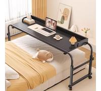 DXYQXL Escritorio de altura ajustable sobre la cama con ruedas, mesa médica rodante para comer, leer y trabajar, carrito versátil para sofá y cama