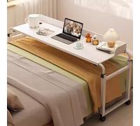 DXYQXL Escritorio de altura ajustable sobre la cama con ruedas, mesa móvil multifuncional para laptop, alimentos y uso médico, estación de trabajo de pie de 65 a 95 cm