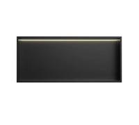 DXYQXL Estante de ducha de pared con luz LED de acero inoxidable, nicho de pared para un almacenamiento e iluminación cómodos