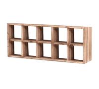 DXYQXL Estante de exhibición de tazas de madera montado en la pared, estante de exhibición vintage para tazas de café, estantes flotantes, organizador para sala de estar, cocina, oficina