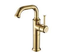 DXYQXL Grifo mezclador para lavabo de baño, giratorio de 360°, latón de estilo antiguo, palanca única, agua caliente/fría, mangueras estándar del Reino Unido