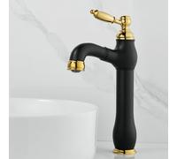 DXYQXL Grifos de lavabo con rociador extraíble, grifo mezclador de latón de estilo antiguo para fregadero de baño, agua caliente/fría con mangueras estándar del Reino Unido