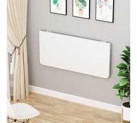 DXYQXL Mesa plegable montada en la pared, escritorio de pared que ahorra espacio con almacenamiento, diseño de hojas colgantes para comedor y lavandería, soportes resistentes, tamaño compacto