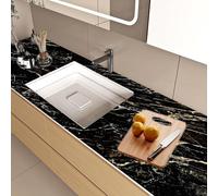 DXYQXL Papel adhesivo autoadhesivo con efecto mármol, cubierta de despegar y pegar para muebles, cocina y encimeras, fácil de quitar y cortar a medida
