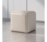 DXYQXL Taburete otomano anidado, asiento de cubo con ruedas giratorias, diseño apilable para sala de estar y dormitorio