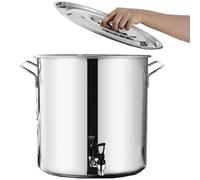 DXYQXL Urna de café aislada de acero inoxidable, dispensador de agua caliente para catering, ideal para té, sopa y gachas, capacidad de 45 litros