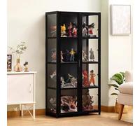 DXYQXL Vitrina para salón, armario panorámico acrílico extremadamente transparente, protege los modelos del polvo, ideal para coleccionistas