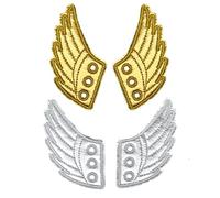 DXYSQRX Alas de zapatos de ángel, decoración de zapatos, accesorios para tus zapatos, Metal no precioso., No es una piedra preciosa