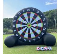 Dxysyldrun 11.8 * 9.8FT,Gigante Inflable Al Aire Libre De Fútbol/Dardos, Tablero Inflable De Fútbol/Dardos con Soplador, Juegos Deportivos Divertidos