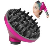 Dxyue Accesorio difusor para Dyson Airwrap Styler HS01 HS05, convirtiendo tu peinador en un secador de pelo(Rojo rosa)