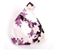 DXZXDJIU Bolso de muñeca Vintage con Nudo for Mujer, Hecho a Mano - Mini Bolso portátil con Estampado Floral - Bolso Tipo Cubo de Gran Capacidad for teléfono(Purple)