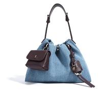 DXZXDJIU Bolso Vaquero Elegante for Mujer: Elegante Bolso Bandolera con Gran Capacidad for Primavera y Verano.(Blue)