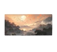 DYAIHL 800x300mm Protector para Ratón y Teclado Gaming Antideslizante Costura Cuidada Alfombra de Ordenador Temática Japón o Añade tu Ilustración Personalizada