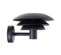 Dyberg Larsen aplique de exterior DL20 negro Ø 20 cm