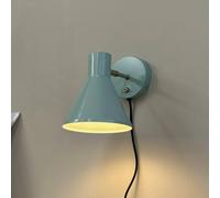 Dyberg Larsen aplique de pared Sleep, verde menta, Ø 15 cm, acero