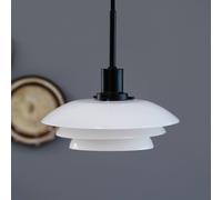 Dyberg Larsen DL20 lámpara colgante, vidrio, negro