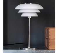 Dyberg Larsen DL20 lámpara de mesa vidrio, cromo