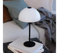 Dyberg Larsen Jazz lámpara de mesa, opalino/negro