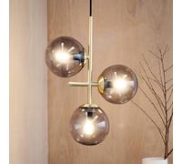 Dyberg Larsen Lámpara colgante Como, 3 luces, latón