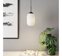 Dyberg LARSEN Lámpara colgante de cristal Riflet, Ø 14 cm