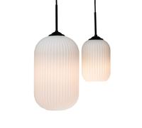 Dyberg LARSEN Lámpara colgante de cristal Riflet, Ø 20 cm True