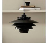 Dyberg Larsen lámpara colgante Ejka mini, negra, Ø 30 cm, metal