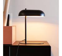 Dyberg Larsen Lámpara de mesa Arch, negra, metal, altura 36 cm