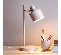 Dyberg Larsen Lámpara de mesa Ocean, beige, altura 43 cm, metal