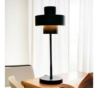 Dyberg Larsen lámpara de mesa Stoke, negra, altura 49,5 cm