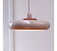 Dyberg Larsen Planet lámpara colgante, blanco leche, Ø 40 cm, metal