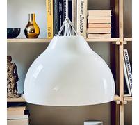 Dyberg Larsen Pyra lámpara colgante, ópalo, Ø 29 cm, cristal