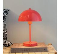 Dyberg Larsen Stockholm lámpara de mesa recargable, rojo melón