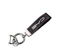 DYBFKX Llavero Coche, para BYD S7 S6 L3 M6 F3 F0 G3 E5 Tang Song Cuero los arañazos Llaveros con Logotipo Mujer y Hombre Regalo Elegante Coche Accesorio