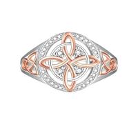 Dybnuhoc Anillos apilables | Suministros de joyería de , de protección de nudo de retorno | para adolescentes, niñas, madre, hermana, esposa, amigos, abuela, hogar, viajes, , Refer to