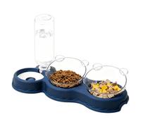 Dybnuhoc Cuencos de comida para gatos | antideslizante inclinada de 15 grados | doble para perros y gatos, para gatitos, conejos, todas las razas, pequeños, medianos, grandes, hogar