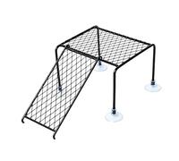 Dybnuhoc Muelle de tortuga para acuario, con para descansar, tanque de tortugas para mascotas, terrapina, salamandras, cangrejos, tortugas, sala de estar, balcón, hotel, restaurante