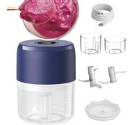 Dybnuhoc Picadora eléctrica de alimentos, pequeños utensilios de cocina, picadora de ensalada de camping, para cocineros caseros, principiantes, profesionales ocupados, caravanas, dormitorios, camping